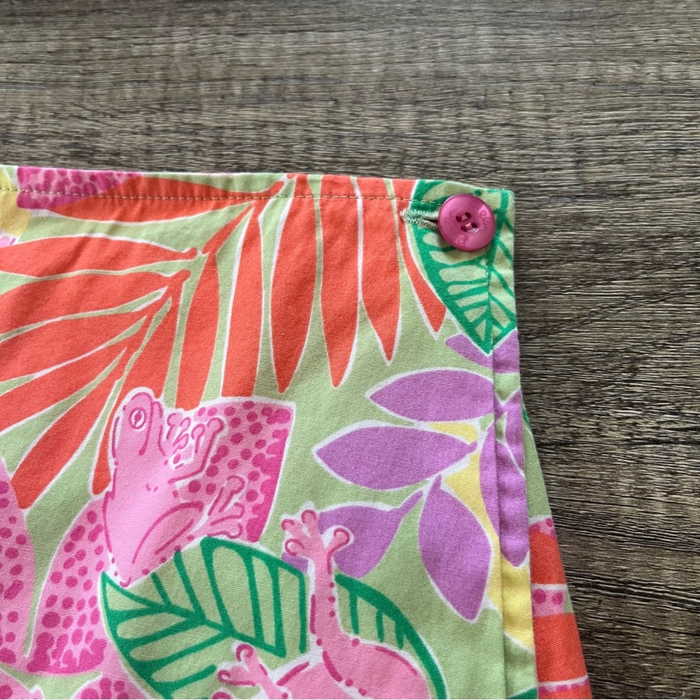 VINTAGE LILLY PULITZER Women’s Frog Print Skirt Size 10 - Picture 7 of 13